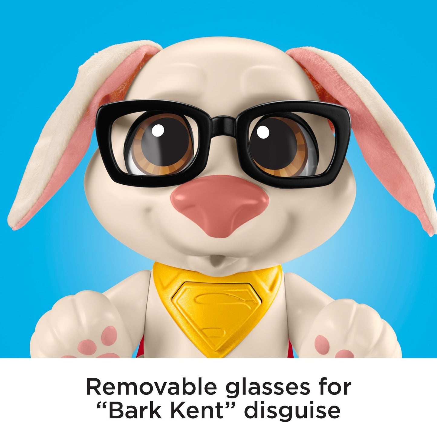 Fisher-Price DC Super Pets HGV05 - DC League of Super-Pets Baby Krypto, bewegliche Hundepuppe mit Geräuschen und Spielzubehör für Kinder ab 3 Jahren